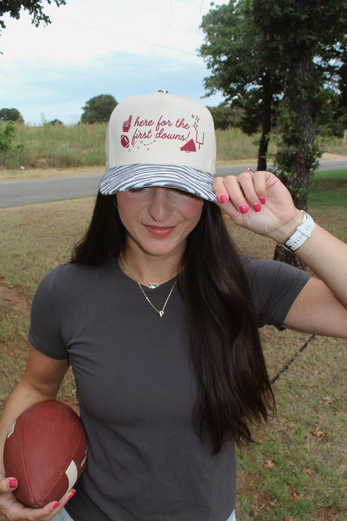 Here For The First Downs Trucker